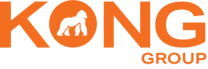 Logo for Kong Group with the word "KONG" in large orange letters, featuring the silhouette of a gorilla inside the letter "O." The word "GROUP" appears in smaller orange text below and to the right.